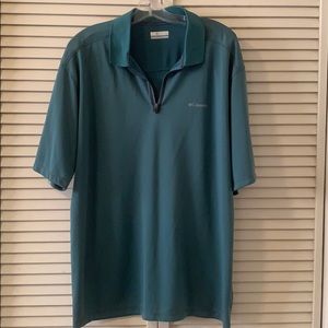 Teal Omni-Freeze Columbia polo